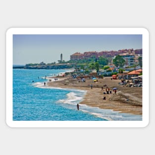 Penoncillo Beach Torrox Costa Spain Sticker